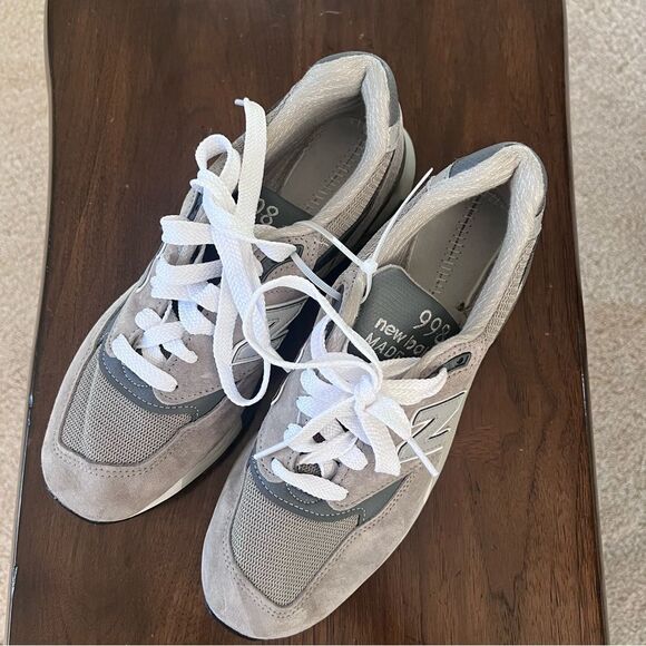 NEW BALANCE Made In USA 998 Cor MEN’s Suede Sneakers Like NEW US 8 - Picture 7 of 10